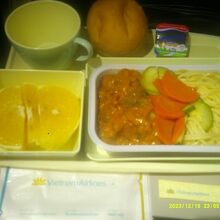 KUL→HAN機内食（エコノミー）の様子