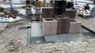 松本駅前にも湧水があります