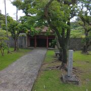 首里城の北側にあった寺院の跡