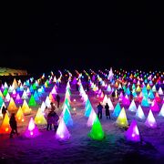 十勝川温泉の冬を彩る光と音のイベント。アクセスが悪いのが難点