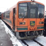 津軽鉄道をのんびりと縦断する路線でした。