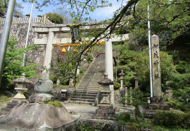 地蔵川の水源（居醒の清水）がある神社
