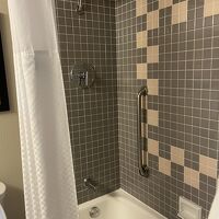 固定式シャワーヘッド、固定ポンプ式のシャンプー等ある