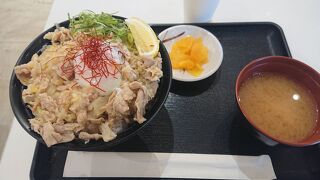 談合坂(上り)フードコートの極上塩豚丼