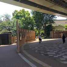 高架下の日陰