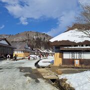 雪の大内宿が見たくて行きました