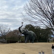 美術館前の広場