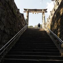 石垣　石段　鳥居