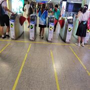 MRTスクンビット駅とBTSアソーク駅はほぼ同じ