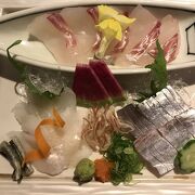 太刀魚のお刺身が美味しかった