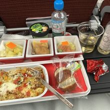 フランクフルト発ー成田行きの機内食