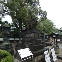 上野東照宮境内狛犬