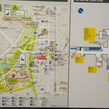 掲示されていた構内地図