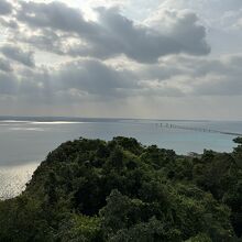 展望台から見える伊良部大橋