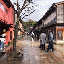 《ひがし茶屋街》「広見」付近