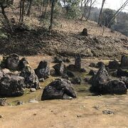 湯殿跡庭園（福井県福井）：一乗谷朝倉氏遺跡にある庭園