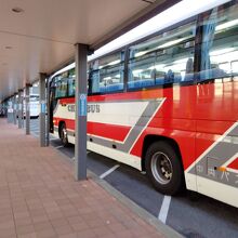 旭川駅前に着いた高速あさひかわ号