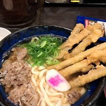 肉ごぼ天うどん　麺はやわらか