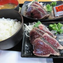 「鰹たたき塩タレ定食」