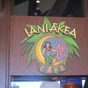 ハワイ島コナ空港内のカフェ