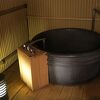 日本庭園の中に配置された数種類の露天風呂が素晴らしい