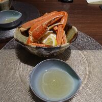 夕食は創作和食　本ずわい蟹♪