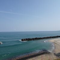 日本海が目の前です！！