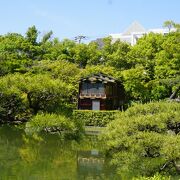 茶室の浣心亭や船屋形を景色の一部とした独特のセンス