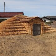 古代のムラが復元されています