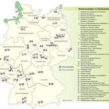ドイツの世界遺産地図