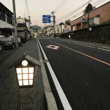 ホテル前の道路です