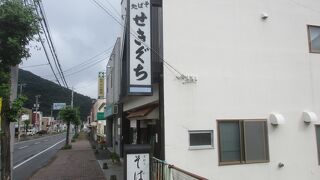 麺は太くモチモチとしたお蕎麦