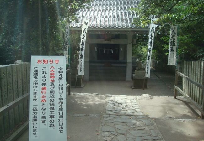 八大龍神社は竹島内の一番奥
