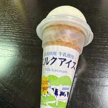 売店で売ってた新潟産牛乳のアイス。