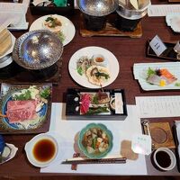 国産牛のしゃぶしゃぶをメインの夕食