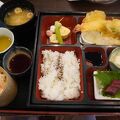 天ぷらやお刺身の付いたお弁当