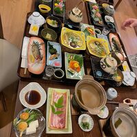 十津川郷土料理と紀州マグロの最強コラボプランの夕食