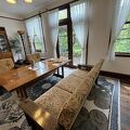 建築家　ヴォーリズの手掛けた建物　旧忠田邸がカフェとして利用できます。