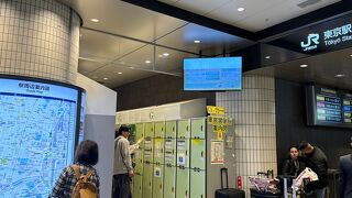 GW中コインロッカーは朝から埋まっています。