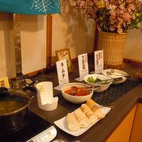 ブッフェ式夕食　メニューが多いのにはビックリ！