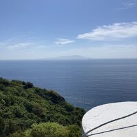 大島が見える屋上