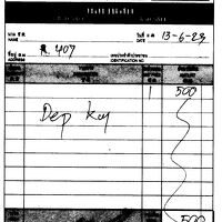 今回、失敗しそうになったデポジット金の預け票です。注意！！