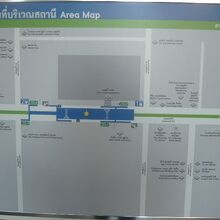 オンヌット駅の周辺案内図です。駅周辺には商業施設が多いです。