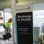 アイツタキ往復国内線は手荷物検査が無かったラロトンガ国際空港