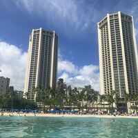 ビーチからのホテル