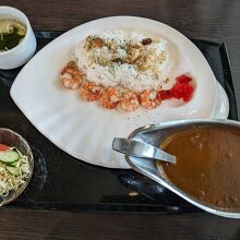 スパイシー海老カレー