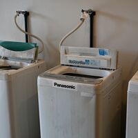 1階に無料の洗濯機がありました。