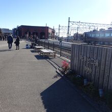 下今市駅SL展示館 転車台広場