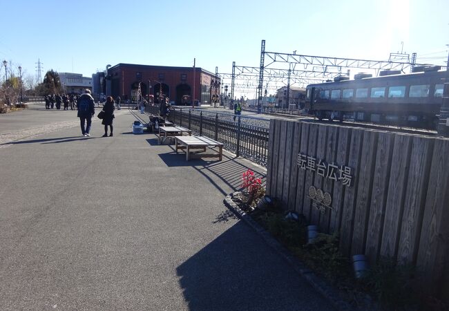 下今市駅SL展示館 転車台広場