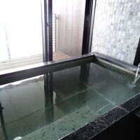 外の景色を見ながらゆっくり入れます。